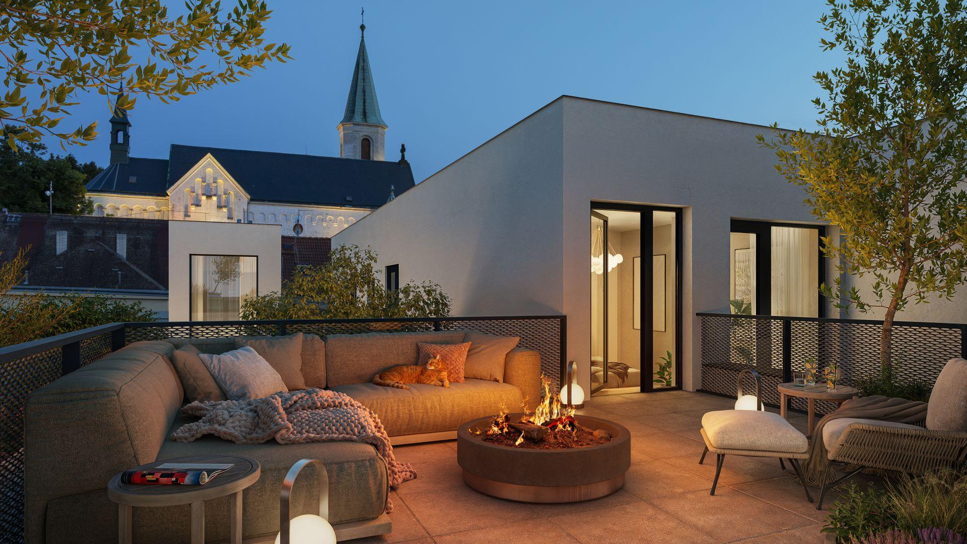 Mezi vilami Čakovice (Bytov&yacute; dům Cukern&iacute;)